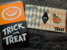 Disney 2003 Trick Or Treat Halloween Pin Set #6 Duck Ghost Figaro Cat Pumpkin picture