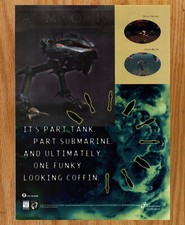 Amok Scavenger Part Tank Submarine - Video Game Print Ads Poster Promo Art 1996 picture
