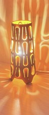RARE Vintage IKEA Kajuta Metal Table Lamp Y2K 90s Orange Nice Decor Office picture