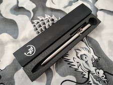 NEW Tactile Turn Silver Titanium Bolt Action Pen - Short [5.1”] EDC Kubaton picture