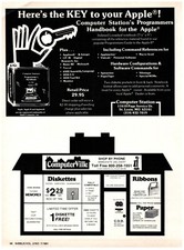 1981 PRINT AD, Computer Station St Louis MO Apple II Programmer's Handbook picture