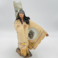 2004 Al Agnew Spirit Wolf Reaching To The Future Native American Figurine 9.200 picture