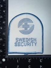 Vintage Swedish Security Police Shoulder Patch Obsolete Embroidered picture