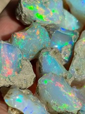 40Ct Natural Ethiopian Jumbo Welo Fire Opal Rough Specimen Gemstone Lot picture