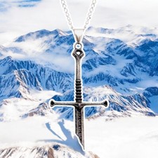 Narsil Broken Sword Necklace - Lord of The Rings Aragorn - Unisex Chain picture