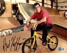 MAT HOFFMAN SIGNED AUTOGRAPHED 8x10 PHOTO BMX X GAMES LEGEND RARE BECKETT BAS picture