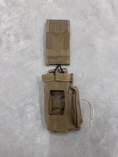 Paraclete MBITR Radio MOLLE Pouch Coyote Brown Good Condition Pre-Owned picture