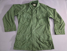 Vintage Army Jacket Mens Small Regular Green 1967 Vietnam Jungle Fatigue Poplin picture