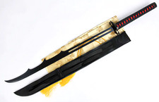 Bleach Tensa Zangetsu Ichigo Kurosaki Sword 104cm Carbon Steel Anime Katana picture