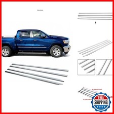 ECOTRIC Chrome Side Molding Trim 2019-2021 Dodge Ram 1500 Crew Cab picture