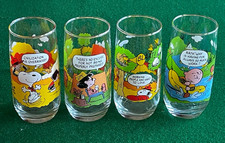 Vintage 1983 McDonald's Peanuts Camp Snoopy Collection Set of 4 Glasses picture