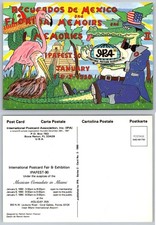 IPAFEST 90 Florida Mexico Souvenir Postcard, Patrick Hamm Art, 1990 Miami picture