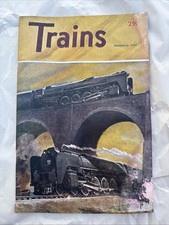 Trains Magazine January 1947 Railroad Kalmbach Publishing See Pics Vintage picture