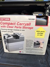 Rare Sears Craftsman Nos USA Compact Carryall W Clear Lid Parts Storage 65306 picture