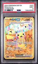 2024 POKEMON SSP EN-SURGING SPARKS #247 PIKACHU ex HYPER RARE PSA 9 picture