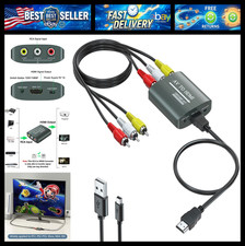 RCA to HDMI Converter,AV to HDMI for Xbox,PS One,PS2,PS3,N64,Wii,VCR,VHS,STB,Blu picture