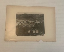 Vintage Panoramic Print The Pope’s Garden Paper Ephemera Vatican Roman Catholic picture