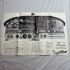 Vintage Piper Cherokee Arrow Instrument Panel Poster 37” x 25” ~FAST SHIPPING picture