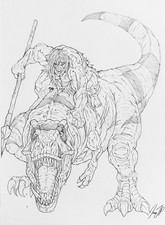 Primal: Man's Best Friend - 9x12 Daniel JP Original Art w/COA - NOT a Print picture
