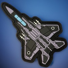 American F-15 Strike Eagle Fighter Jet PVC Hook Loop Tactical Morale Patch picture