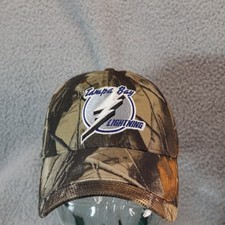 Tampa Bay Lightning Strapback Hat Tree Camo Vtg y2k picture
