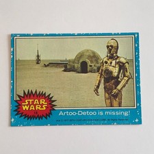 1977 Topps Star Wars Series 1 Blue Starfield Card #18 Artoo-Detoo is missing NM picture