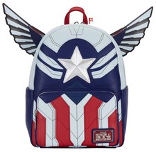 Loungefly Marvel Falcon Captain America Cosplay Mini Backpack picture