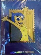 Disney Pixar Royal Stamp Pin Inside Out Joy Collectible LE 400 PALM picture