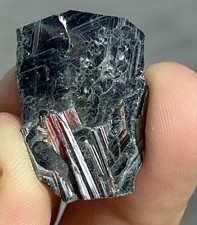 12 Ct Very Beautiful Hematite With Rare Red Rutile Combine Crystal From Skardu picture