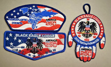 OA America 250 Black Eagle Lodge Flap, Patch, and Transatlantic Council CSP picture