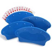 4Pcs Plastic Playing Card Holders for Kids Seniors Family Card Games Poker Party picture