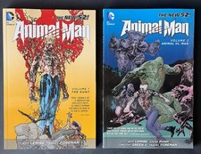 DC Comics Animal Man #1 & #2 by Jeff Lemire. Both First Prints. picture