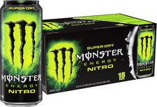 Energy Nitro Super Dry, Maximum Strength, Energy Drink, 16 ounce | Pack of 15 picture