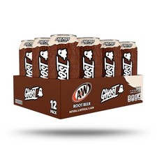 GHOST Energy A&W Root Beer Zero Sugar Energy Drink 12 oz 12 Pack SAME DAY SHIPP. picture