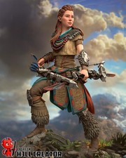 Aloy Figurine Horizon Zero Dawn Hand Painted Model / DIY Kit 23 pcs picture