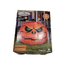 Gemmy 2022 Airblown Inflatable 5 Foot Reaper Pumpkin Jack O Lantern picture