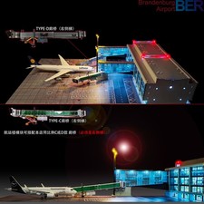 1/200 Airplane Airport Module Terminal Apron Model DIY With Lighting Scene Gifts picture