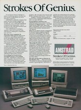 1987 Amstrad Strokes of Genius Computers Printers 2 Manageable Boxes Ad PC2 picture