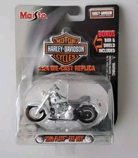 2000 FLSTF FAT BOY VINTAGE 2002 MAISTO 1:24 HARLEY DAVIDSON MOTORCYCLE MODEL picture