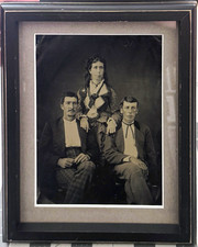 Rare Full Plate Tintype Picture in Modern Frame picture