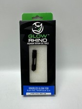 Glow Rhino Tritium Knurled Glow FOB Black Steel - Blue  | FOB-002-MB-XB | picture
