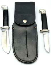 Lot of 3 Pieces Buck Knife. 103A, 115A with Double Sheath 117 picture