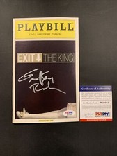 GEOFFREY RUSH signed EXIT THE KING Broadway Playbill PSA DNA COA Autograph picture