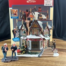 Lemax Harbor Lights Inn Complete W Sailors Plymouth Corners Christmas Village picture