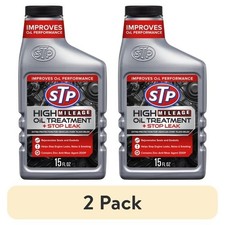2 pack STP High Mileage Oil Treatment and Stop Leak Additive, 15 fl oz picture