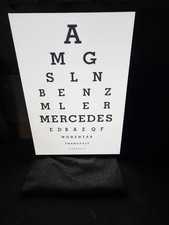 MERCEDES BENZ EYE CHART 🆕 Illuminated Sign: 48