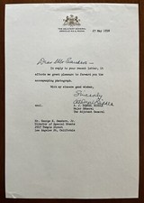 AJ Drexel Biddle Signed Autograph Letter TLS WW2 Ambassador Poland Blitzkrieg picture
