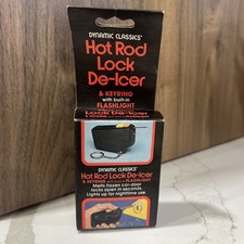 Vintage 1980 Hot Rod Lock De-Icer Keyring Flashlight NOS Hong Kong picture