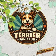 Jack Russell Terrier Dog Lover Metal Tin Sign Pet Home Wall Decor 8x12 picture