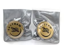 VTG SkyTeam Airlines Alliance Lapel Pin Delta KLM Air France AeroMexico Lot Of 2 picture